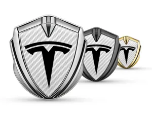 Tesla Emblema Metal Insignia Finita Edición Eximia Aspecto
